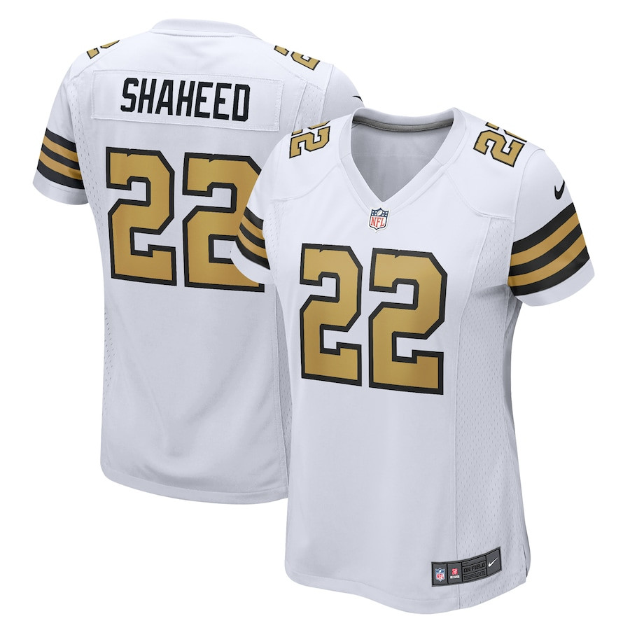 Rashid Shaheed 22 New Orleans Saints Women Alternate Game Jersey - White JS2944 Saliibo