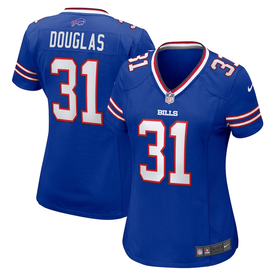 Rasul Douglas 31 Buffalo Bills Game Women Jersey - Royal JS2603 Saliibo