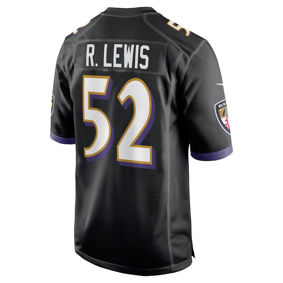 Ray Lewis 52 Baltimore Ravens Men Retired Jersey - Black JS6736 Saliibo - Image 3