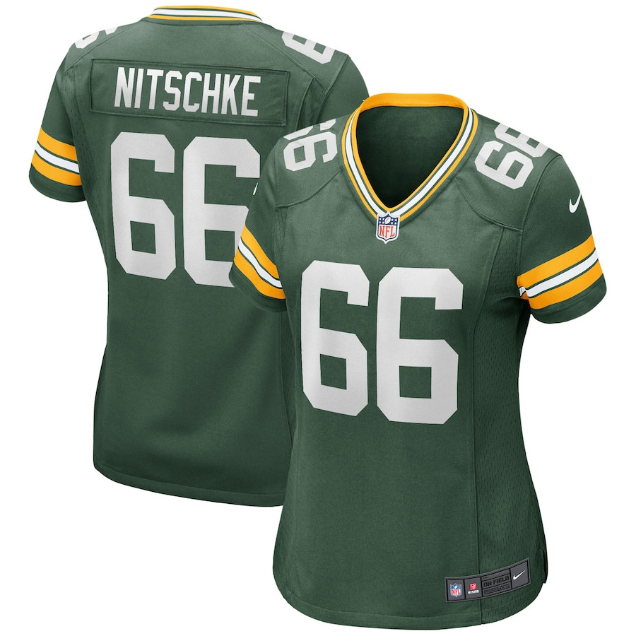 Ray Nitschke 66 Green Bay Packers Women Game Retired Jersey - Green JS3459 Saliibo