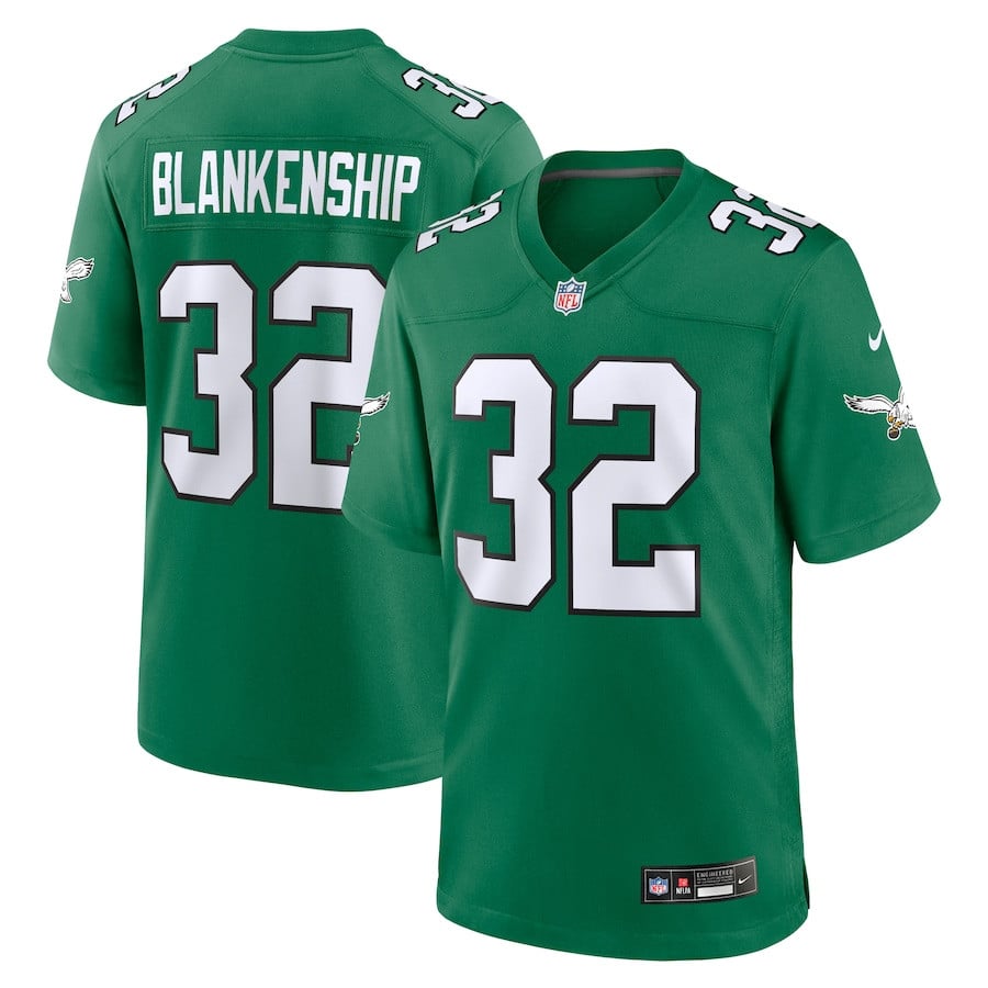 Reed Blankenship 32 Philadelphia Eagles Alternate Game Men Jersey - Kelly Green JS4024 Saliibo
