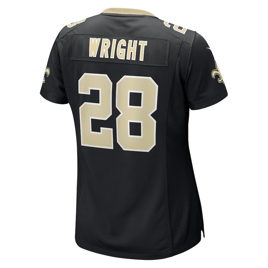 Rejzohn Wright 28 New Orleans Saints Women's Game Jersey - Black JS9583 Saliibo - Image 3