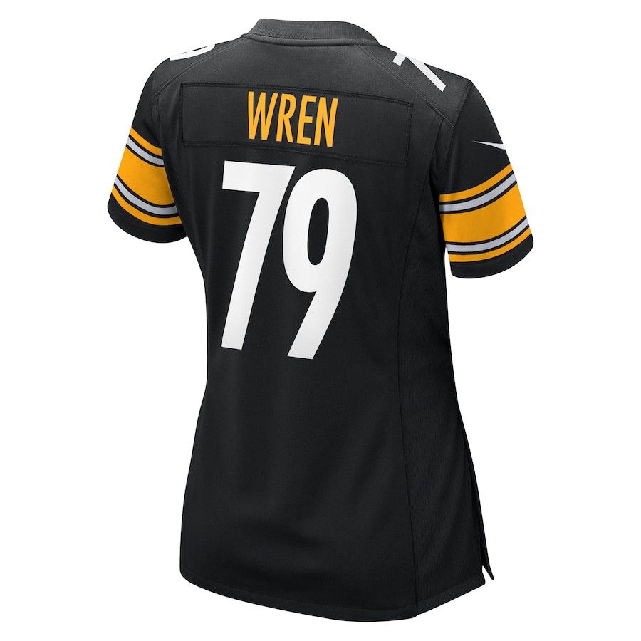 Renell Wren 79 Pittsburgh Steelers Women's Game Jersey - Black JS9140 Saliibo - Image 3
