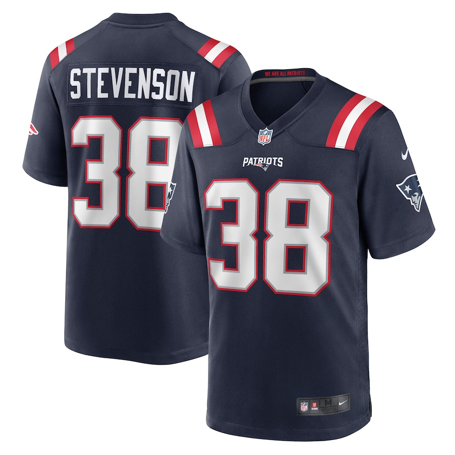 Rhamondre Stevenson 38 New England Patriots Men Game Jersey - Navy JS7269 Saliibo