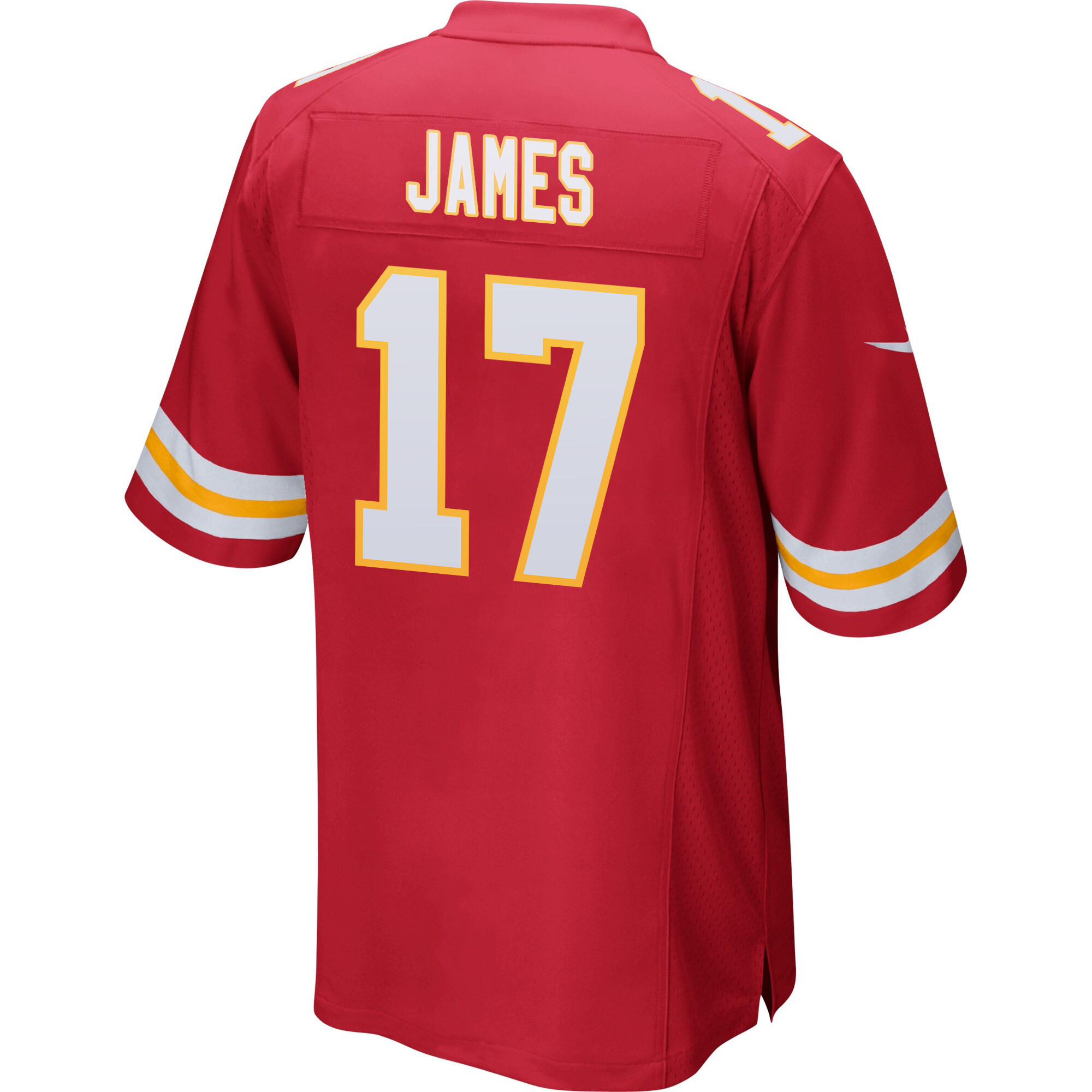 Richie James 17 Kansas City Chiefs Super Bowl LVIII Champions 4 Stars Patch Game Men Jersey - Red JS9977 Saliibo - Image 3