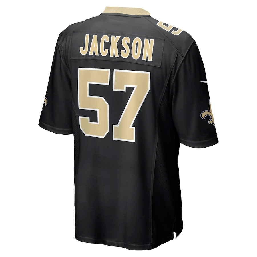 Rickey Jackson 57 New Orleans Saints Men Retired Jersey - Black JS3555 Saliibo - Image 3