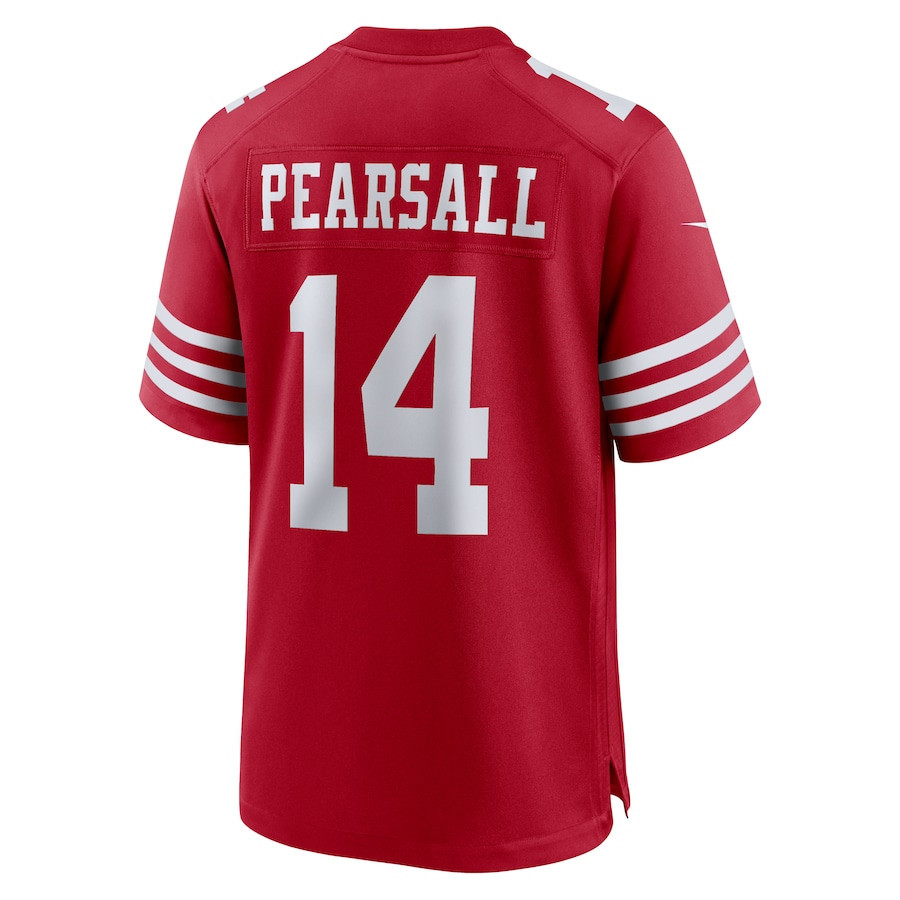 Ricky Pearsall 14 San Francisco 49ers Game Men Jersey - Scarlet JS2762 Saliibo - Image 3