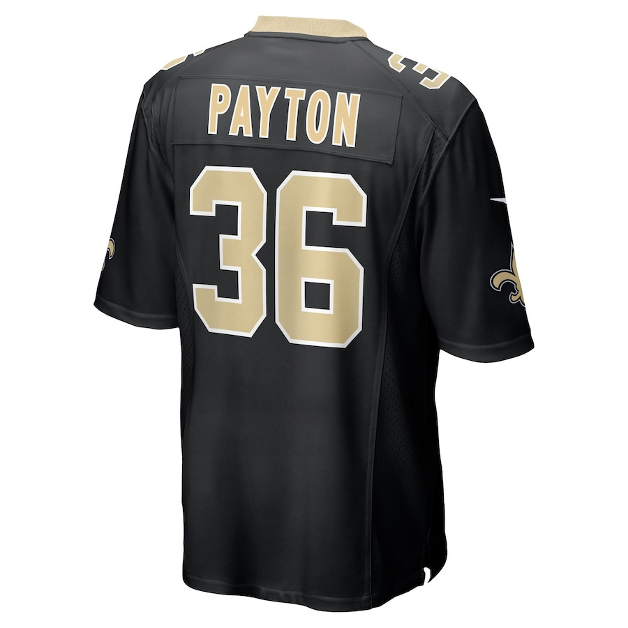 Rico Payton 36 New Orleans Saints Game Men Jersey - Black JS5226 Saliibo - Image 3