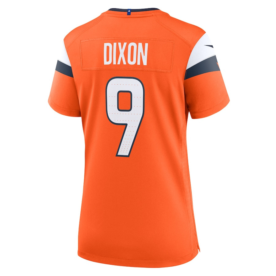 Riley Dixon 9 Denver Broncos Women's Team Game Jersey - Orange JS9303 Saliibo - Image 3