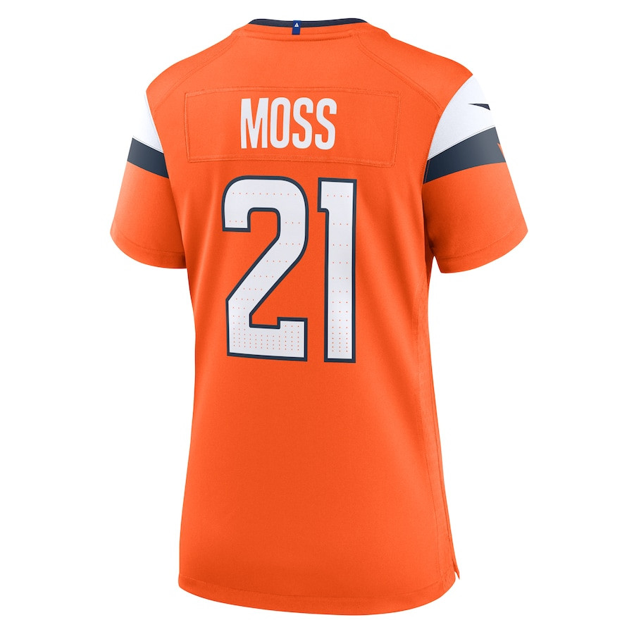 Riley Moss 21 Denver Broncos Women's Team Game Jersey - Orange JS5323 Saliibo - Image 3