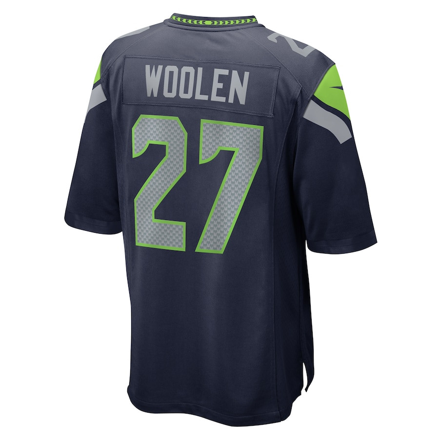 Riq Woolen 27 Seattle Seahawks Game Men Jersey - College Navy JS3024 Saliibo - Image 3