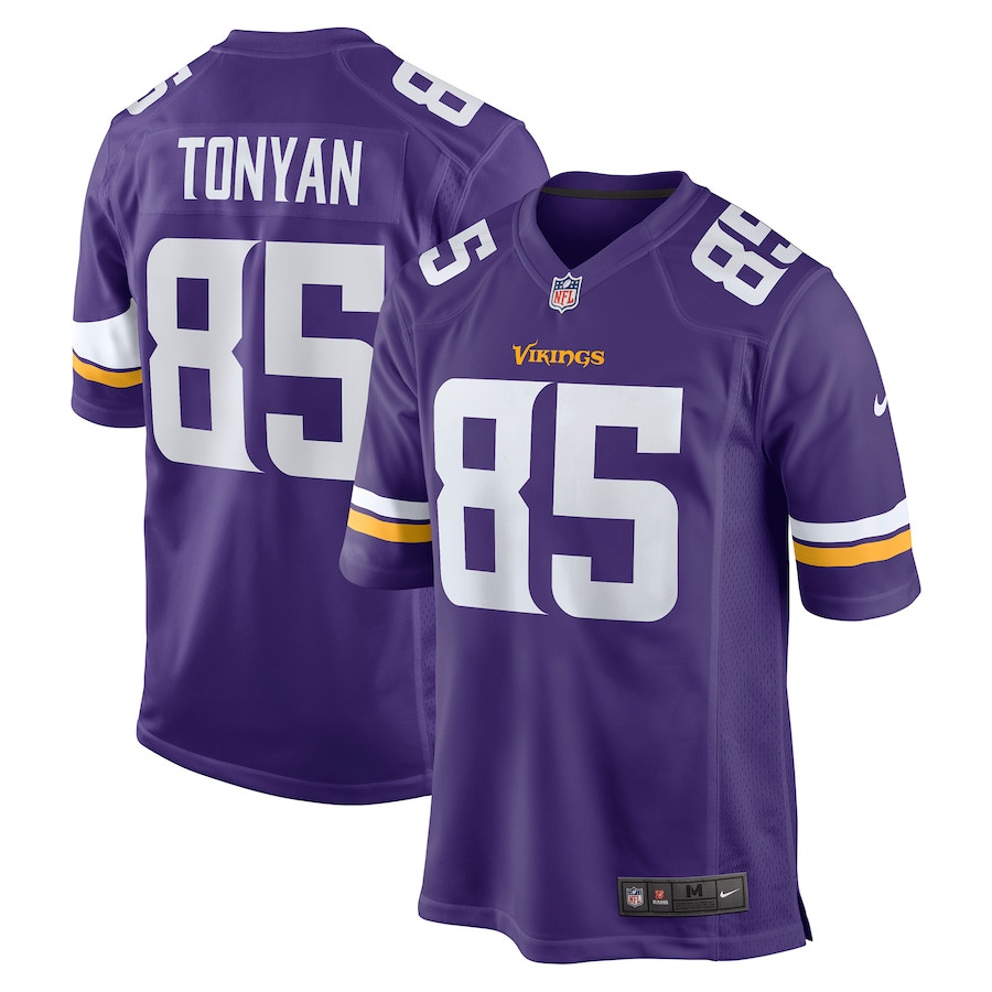 Robert Tonyan 85 Minnesota Vikings Nike Game Men Jersey - Purple JS3571 Saliibo