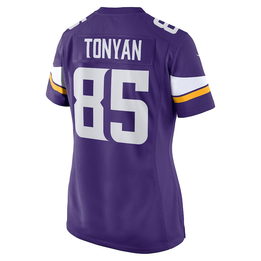 Robert Tonyan 85 Minnesota Vikings Women's Team Game Jersey - Purple JS4504 Saliibo - Image 3
