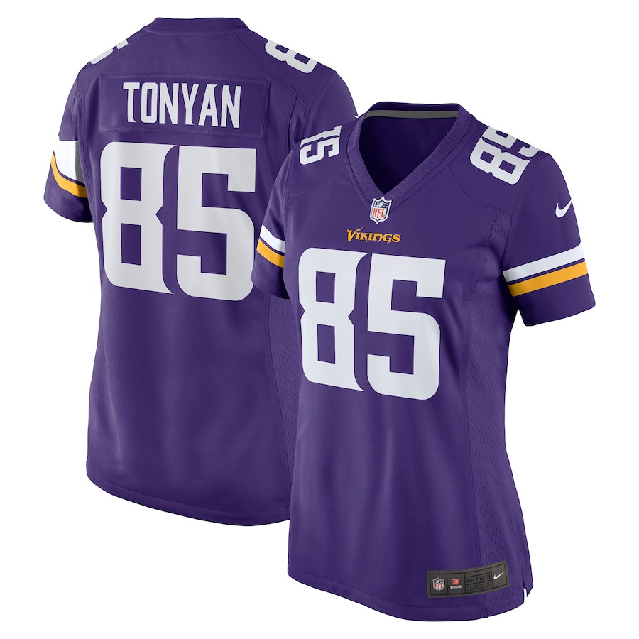 Robert Tonyan 85 Minnesota Vikings Women's Team Game Jersey - Purple JS4504 Saliibo