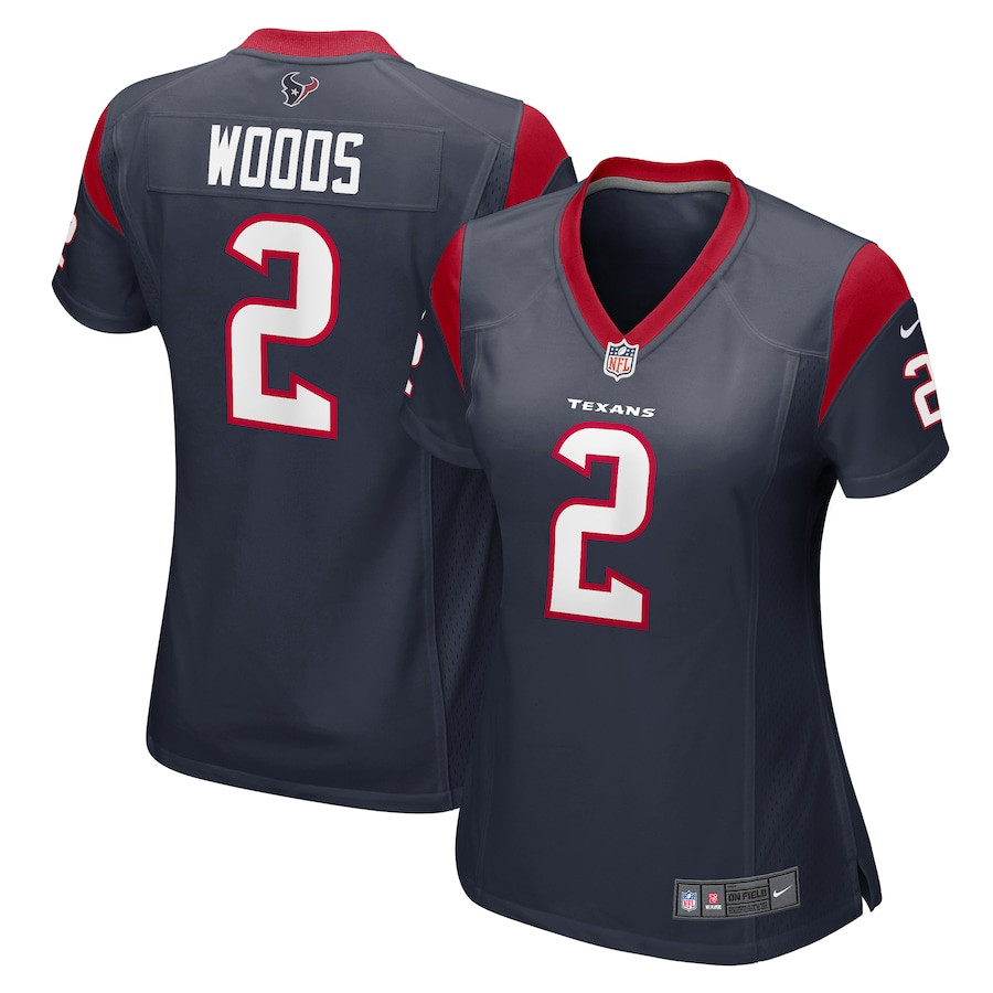 Robert Woods 2 Houston Texans Women's Game Jersey - Navy JS7150 Saliibo