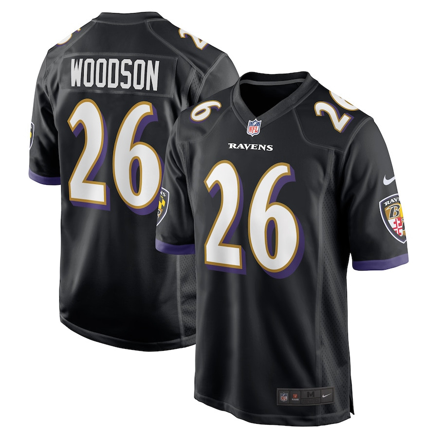 Rod Woodson 26 Baltimore Ravens Men Retired Jersey - Black JS7570 Saliibo