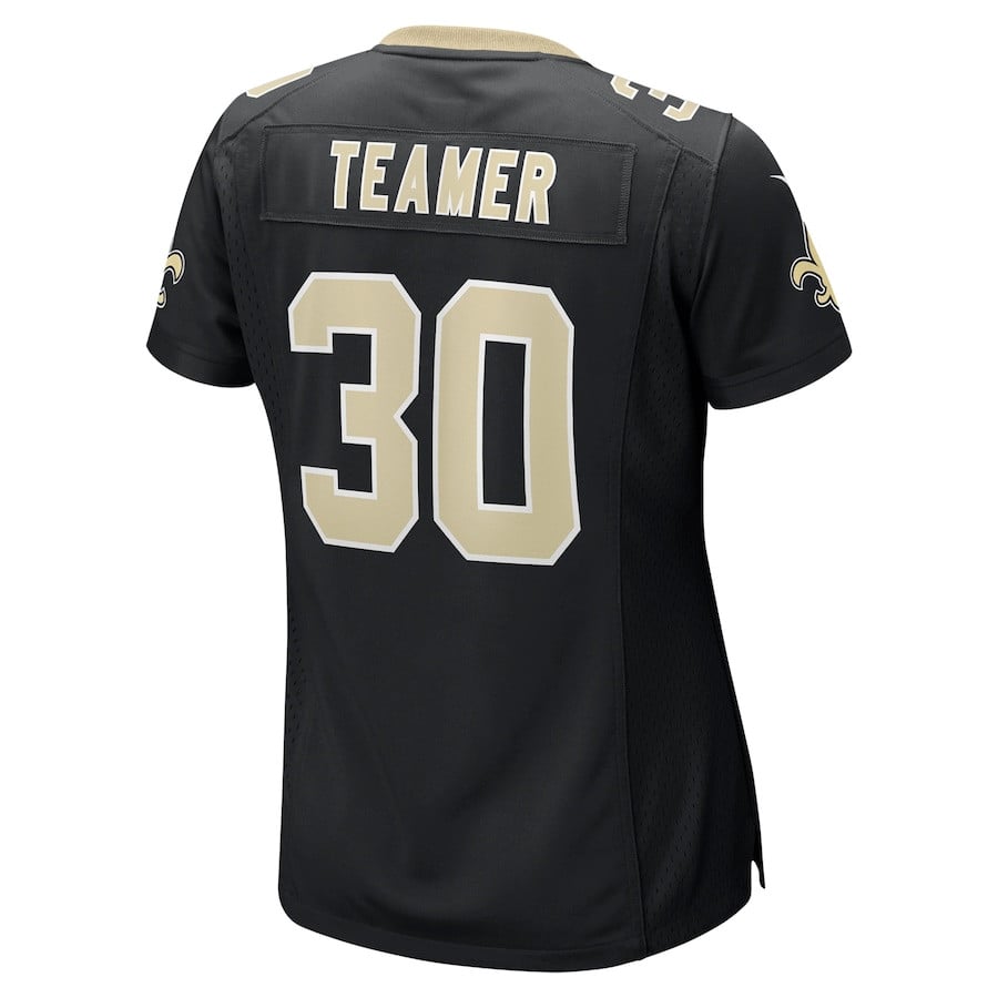 Roderic Teamer 30 New Orleans Saints Women's Game Jersey - Black JS5526 Saliibo - Image 3