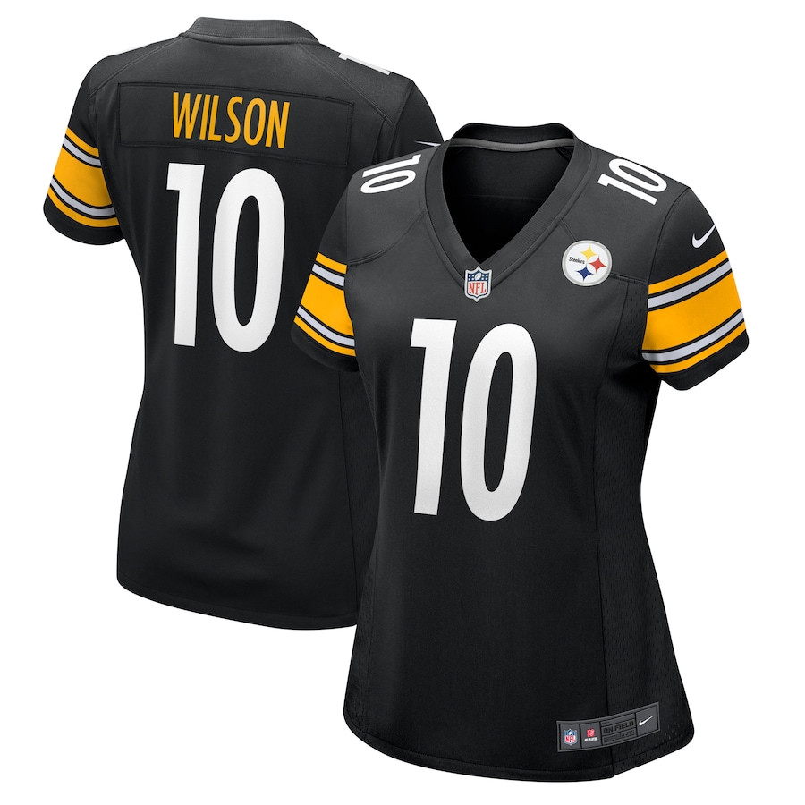Roman Wilson 10 Pittsburgh Steelers Women's Game Jersey - Black JS8810 Saliibo