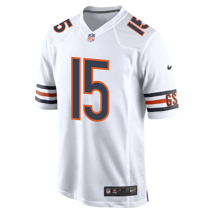 Rome Odunze 15 Chicago Bears 2024 NFL Draft First Round Pick Player Game Men Jersey - White JS7078 Saliibo - Image 3