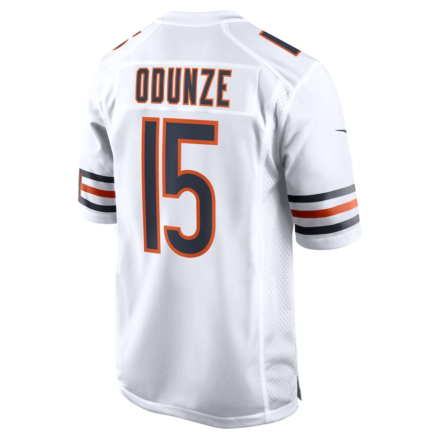 Rome Odunze 15 Chicago Bears Game Men Jersey - White JS4468 Saliibo - Image 3