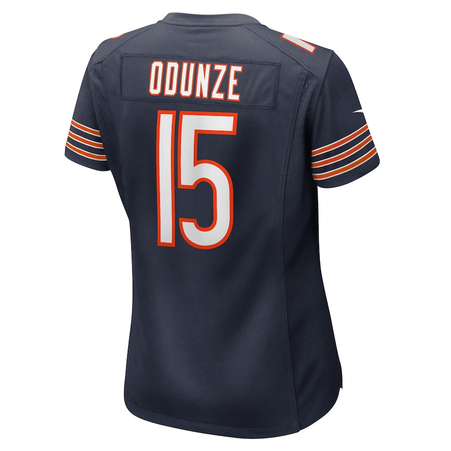 Rome Odunze 15 Chicago Bears Women's Game Jersey - Navy JS2689 Saliibo - Image 3
