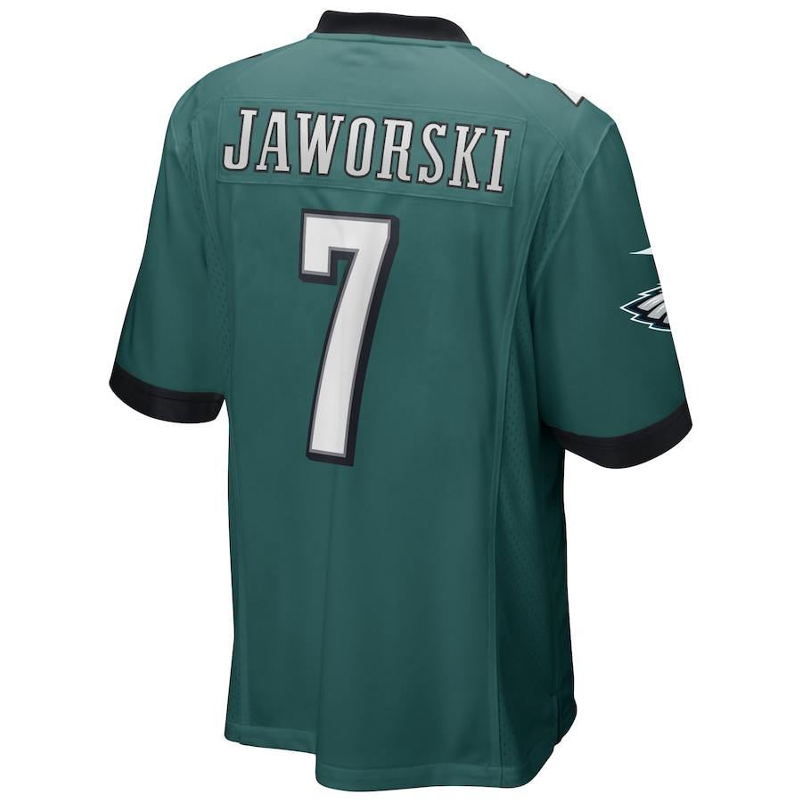 Ron Jaworski 7 Philadelphia Eagles Men Game Retired Jersey - Midnight Green JS9819 Saliibo - Image 3