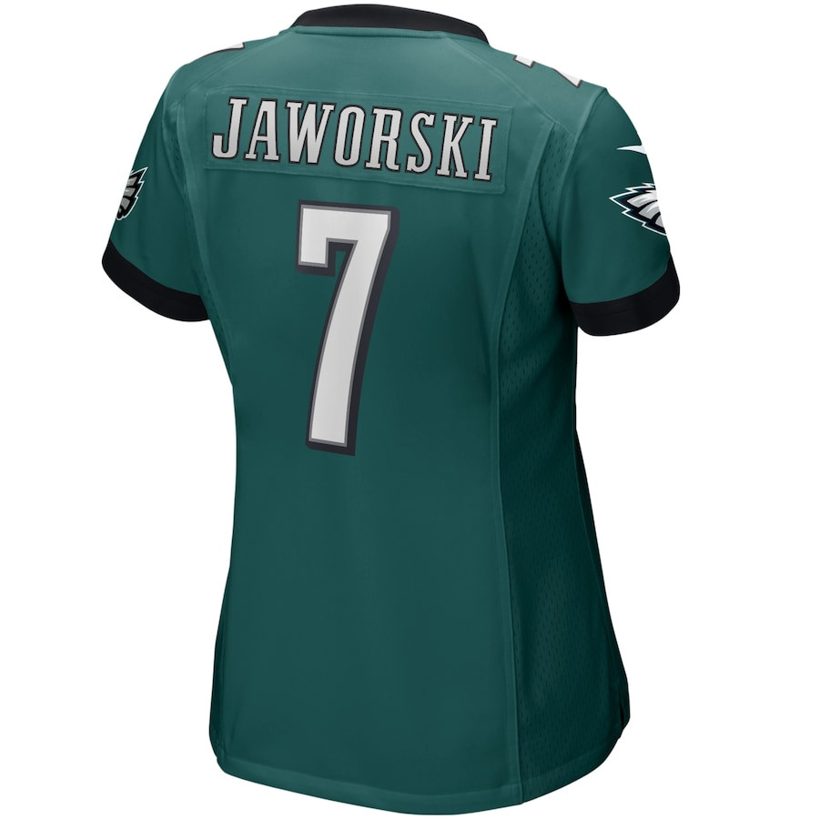 Ron Jaworski 7 Philadelphia Eagles Women Game Retired Jersey - Midnight Green JS2497 Saliibo - Image 3