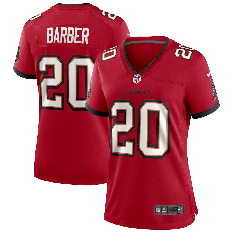 Ronde Barber 20 Tampa Bay Buccaneers Women Game Retired Jersey - Red JS5949 Saliibo