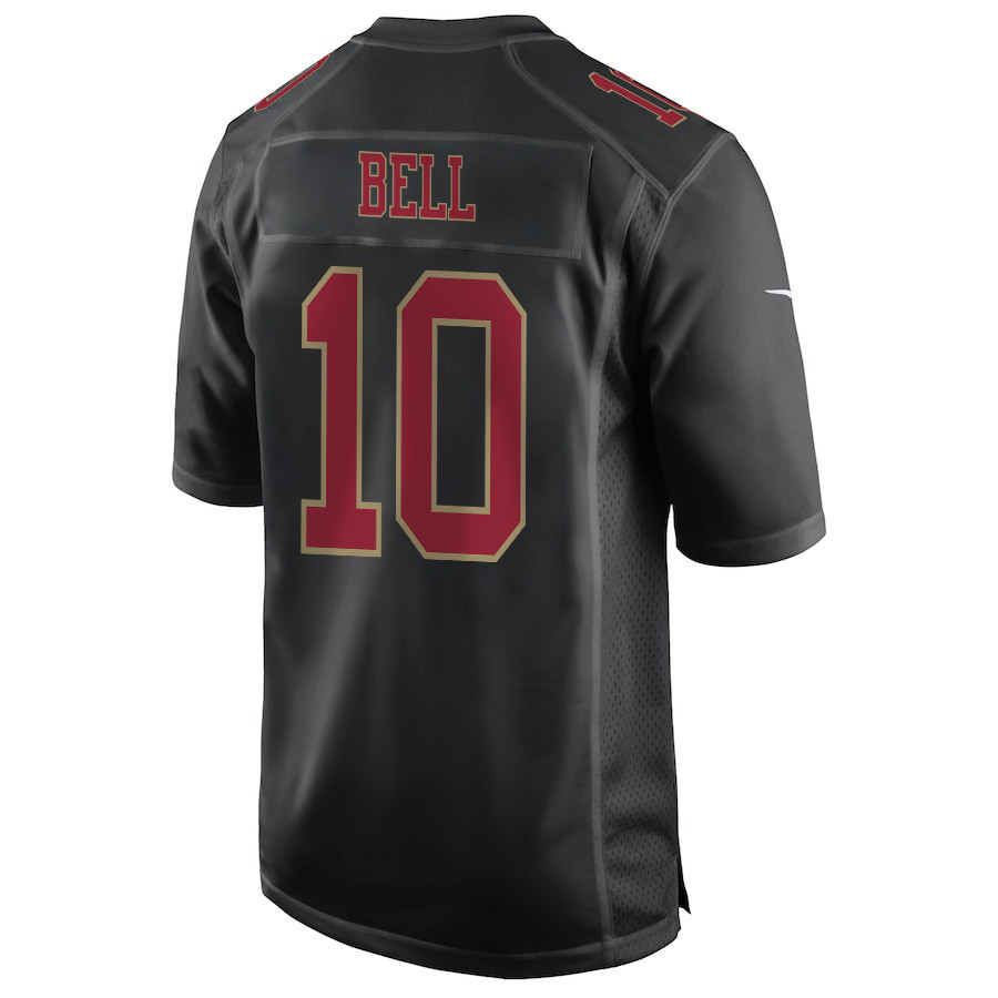 Ronnie Bell 10 San Francisco 49ers Super Bowl LVIII Patch Fashion Game Men Jersey - Carbon Black JS8986 Saliibo - Image 3