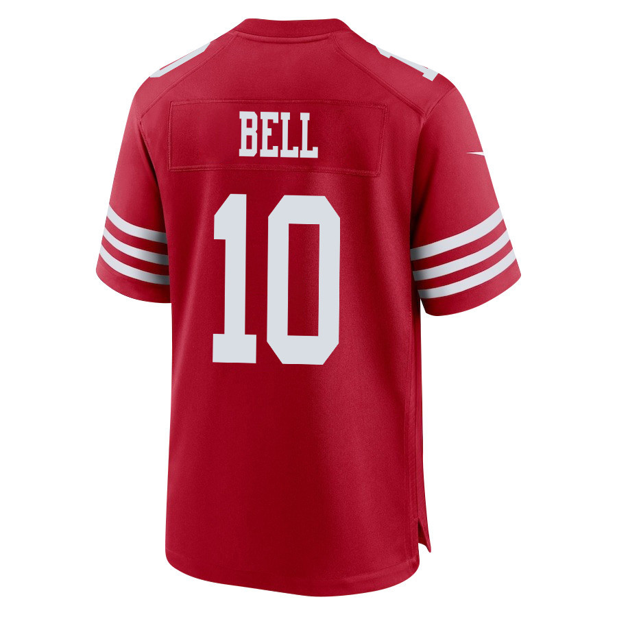 Ronnie Bell 10 San Francisco 49ers Super Bowl LVIII Patch Game Men Jersey - Scarlet JS2377 Saliibo - Image 3