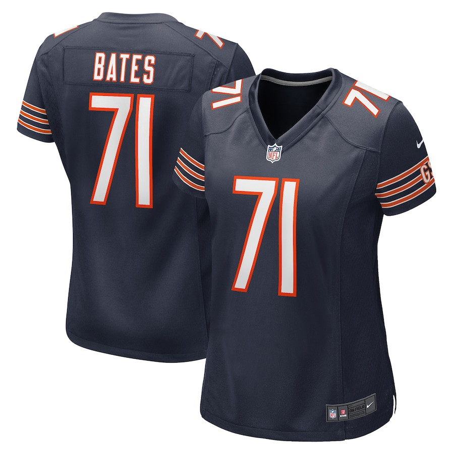 Ryan Bates 71 Chicago Bears Women's Game Jersey - Navy JS5279 Saliibo