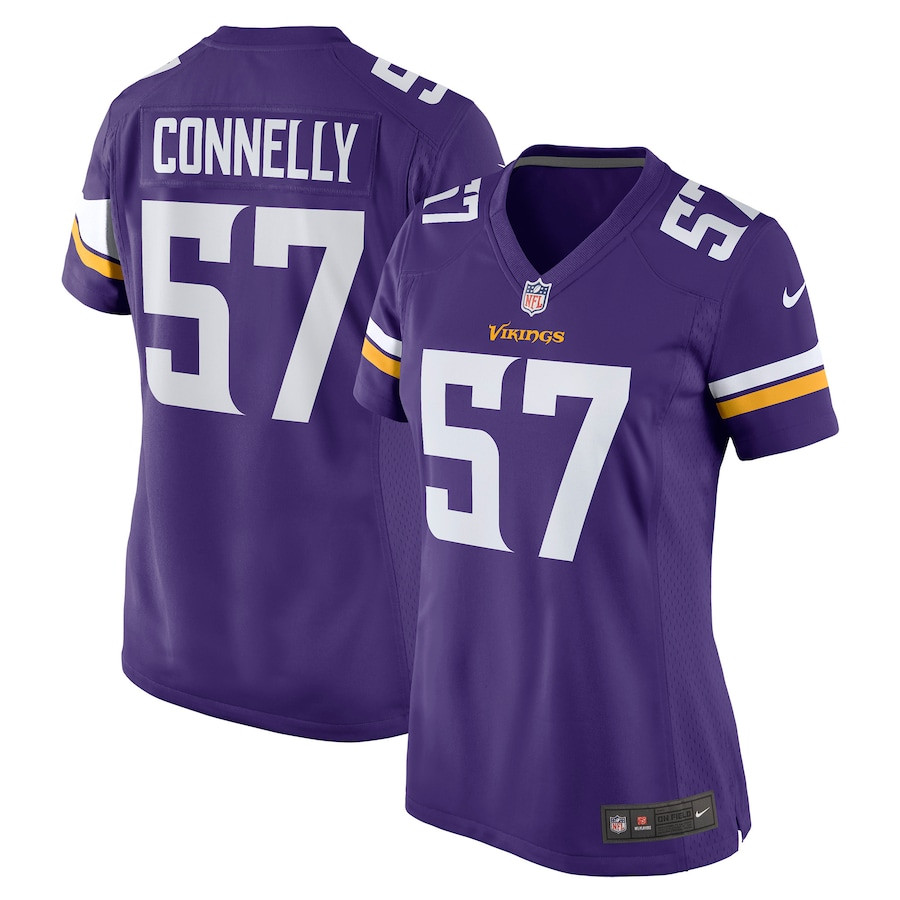 Ryan Connelly 57 Minnesota Vikings Women Game Jersey - Purple JS8018 Saliibo