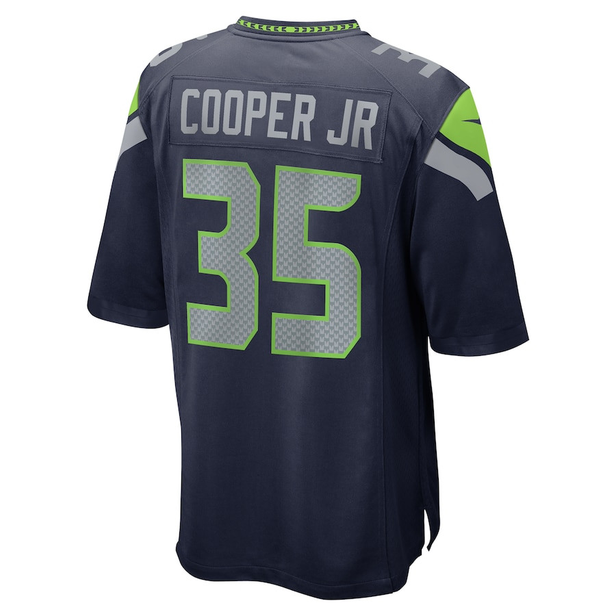 Ryan Cooper Jr. 35 Seattle Seahawks Game Men Jersey - College Navy JS3977 Saliibo - Image 3