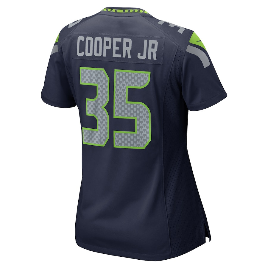 Ryan Cooper Jr. 35 Seattle Seahawks Women's Game Jersey - College Navy JS8876 Saliibo - Image 3