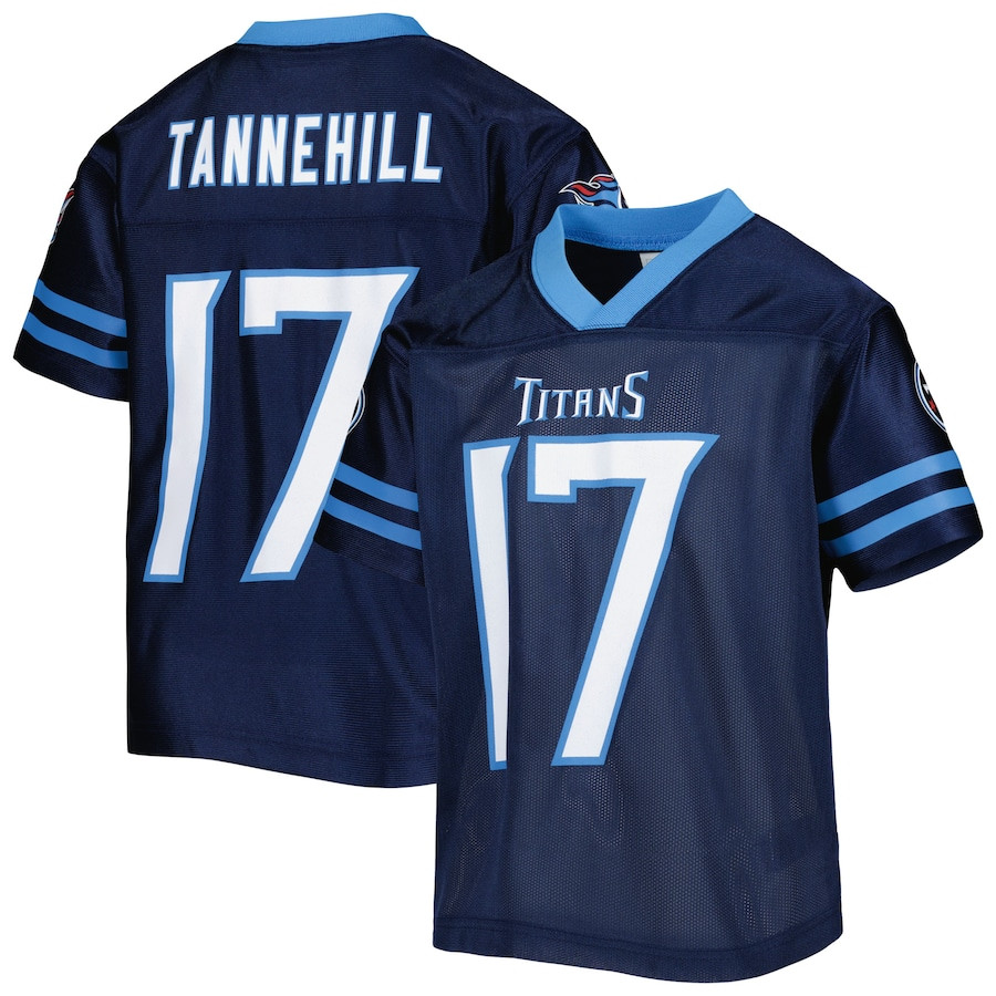 Ryan Tannehill 17 Tennessee Titans YOUTH Jersey - Navy JS2270 Saliibo