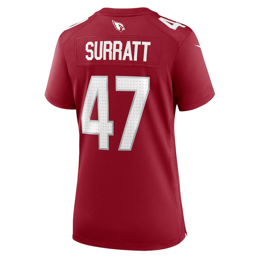 Sage Surratt 47 Arizona Cardinals Women's Game Jersey - Cardinal JS3290 Saliibo - Image 3
