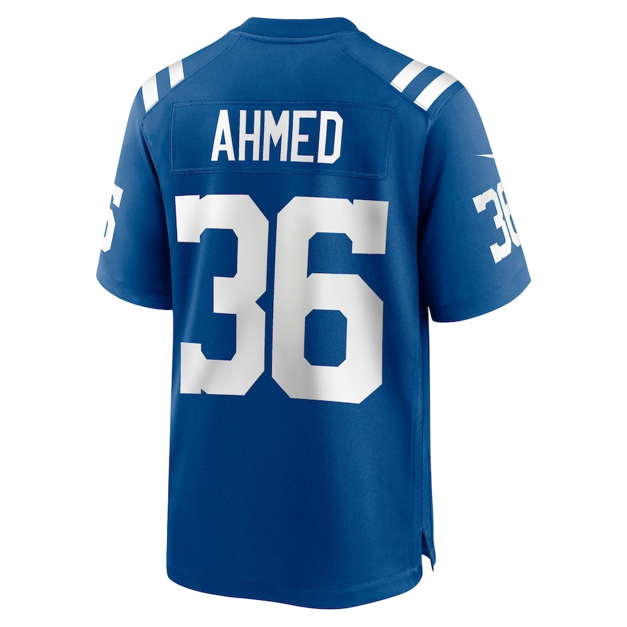 Salvon Ahmed 36 Indianapolis Colts Team Game Men Jersey - Royal JS5440 Saliibo - Image 3