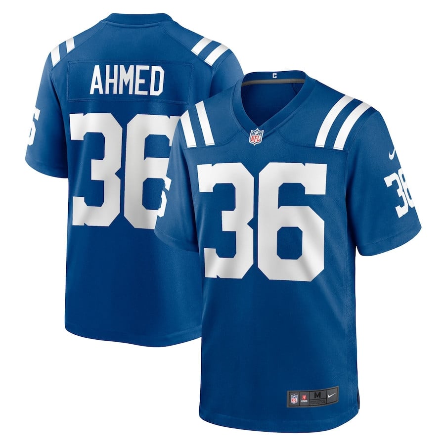 Salvon Ahmed 36 Indianapolis Colts Team Game Men Jersey - Royal JS5440 Saliibo