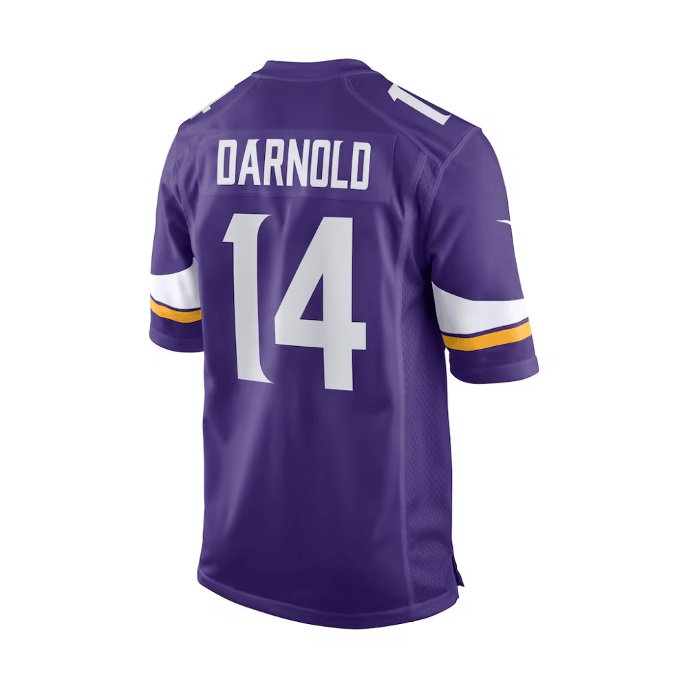 Sam Darnold 14 Baltimore Ravens 2025 Pro Bowl Patch Game Men Jersey - Purple JS9795 Saliibo - Image 3
