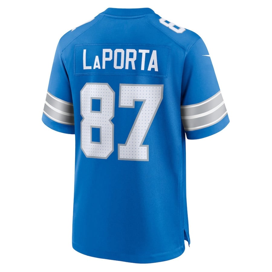 Sam LaPorta #87 Detroit Lions Super Bowl LIX YOUTH Jersey - Blue JS3264 Saliibo - Image 3