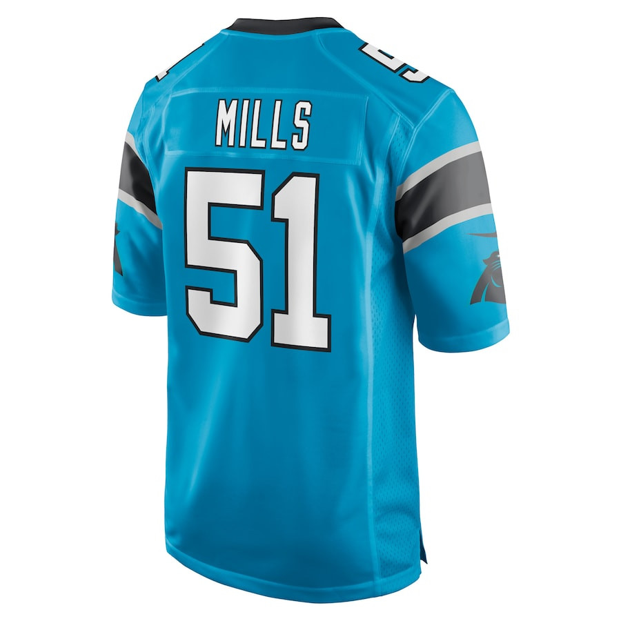 Sam Mills 51 Carolina Panthers Men Retired Jersey - Blue JS6683 Saliibo - Image 3