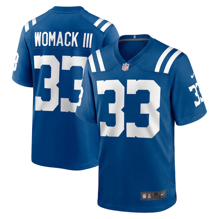 Samuel Womack III 33 Indianapolis Colts Game Men Jersey - Royal JS4452 Saliibo