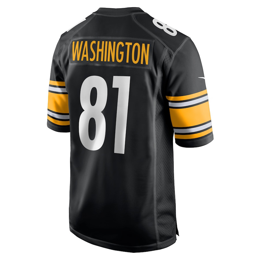 Scotty Washington 81 Pittsburgh Steelers Game Men Jersey - Black JS5193 Saliibo - Image 3