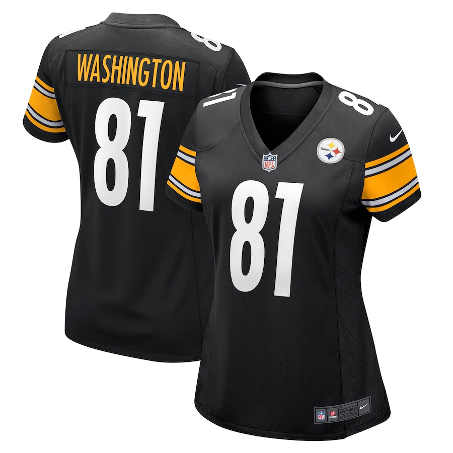 Scotty Washington 81 Pittsburgh Steelers Women's Game Jersey - Black JS8382 Saliibo