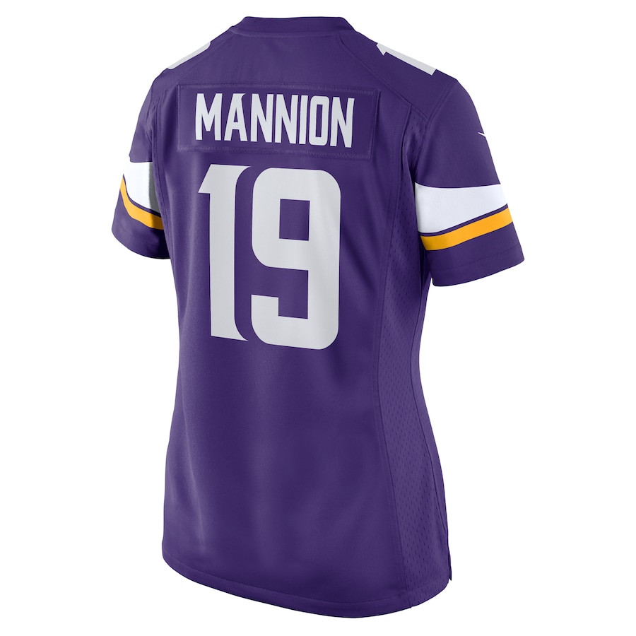Sean Mannion 19 Minnesota Vikings Women Game Jersey - Purple JS2873 Saliibo - Image 3