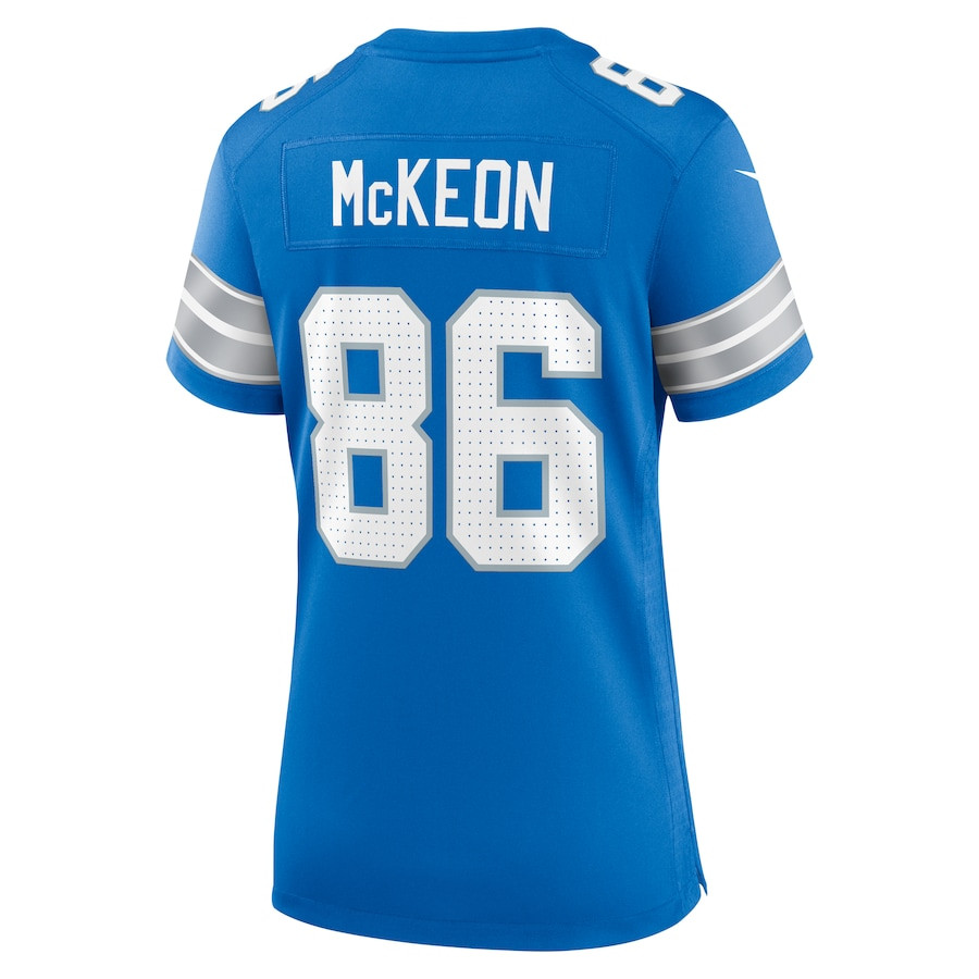 Sean McKeon 86 Detroit Lions Women's Game Jersey - Blue JS1560 Saliibo - Image 3