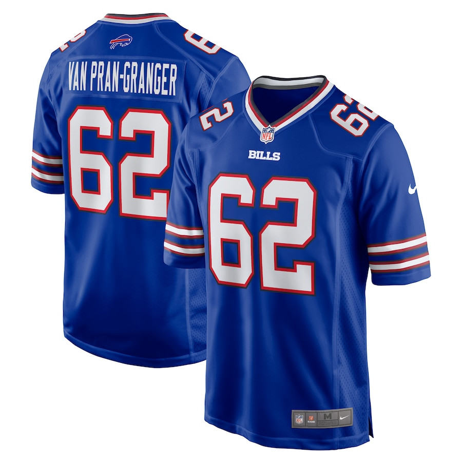Sedrick Van Pran-Granger 62 Buffalo Bills Game Men Jersey - Royal JS7882 Saliibo