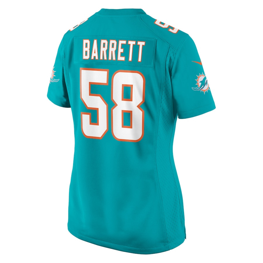 Shaquil Barrett 58 Miami Dolphins Women's Game Jersey - Aqua JS8575 Saliibo - Image 3