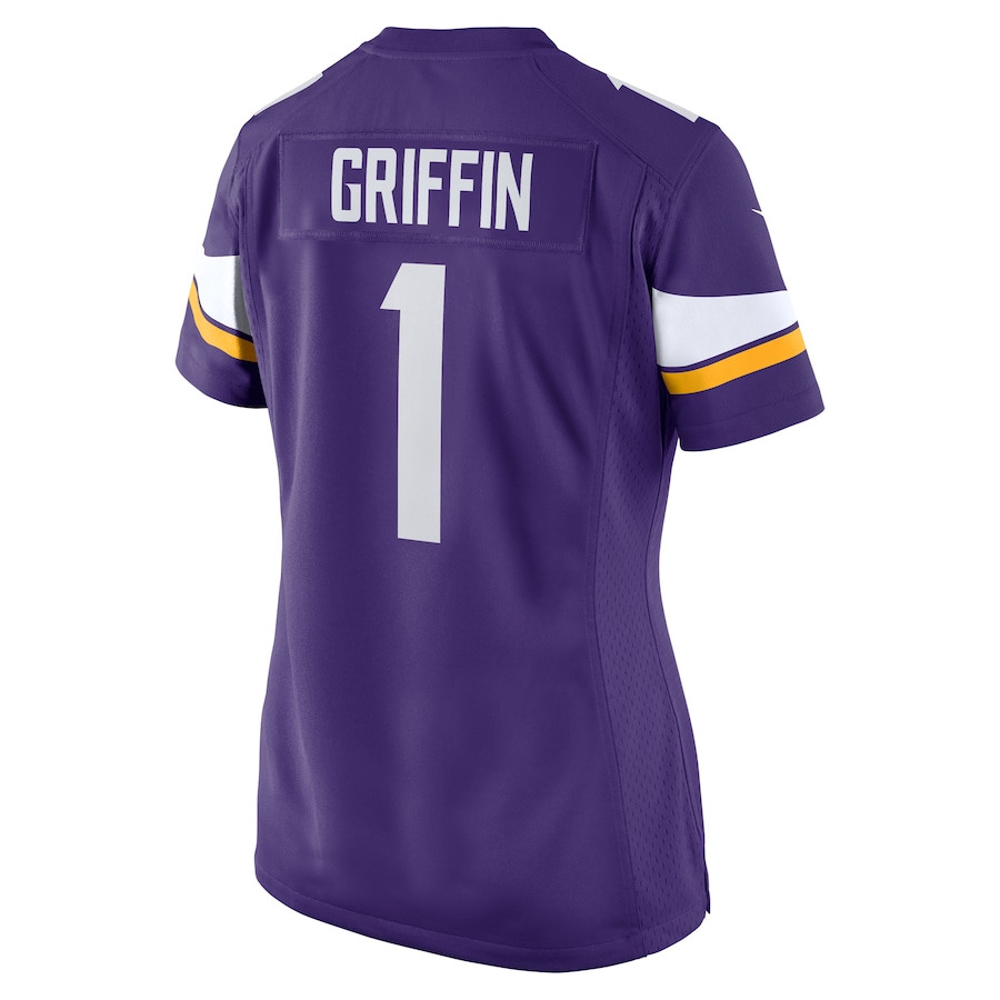 Shaquill Griffin 1 Minnesota Vikings Team Game Women Jersey - Purple JS1205 Saliibo - Image 3