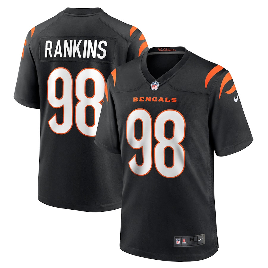 Sheldon Rankins 98 Cincinnati Bengals Game Men Jersey - Black JS6640 Saliibo